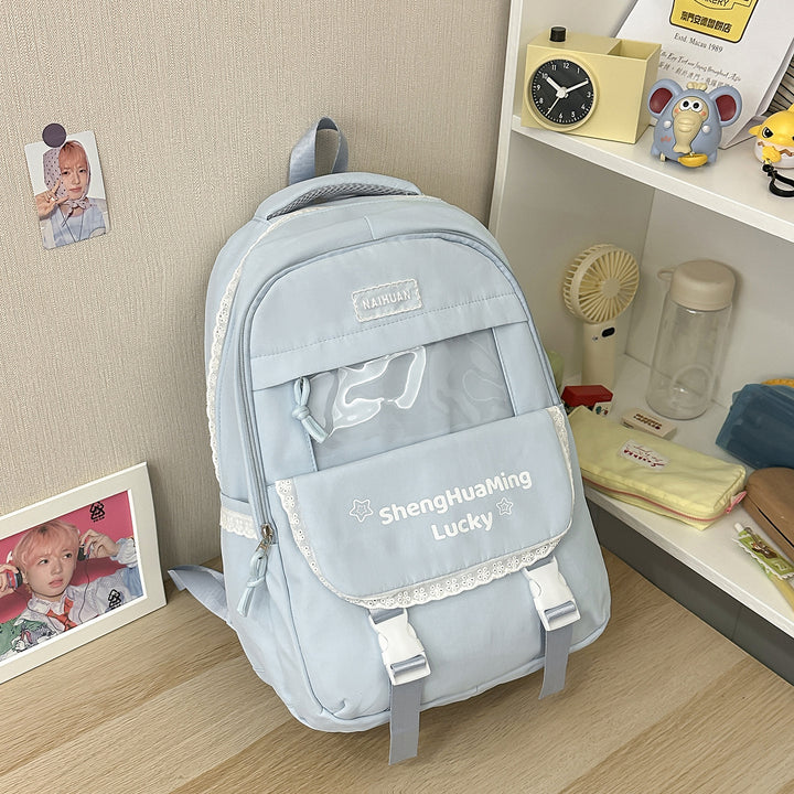 Transparent Window Backpack Bowlift