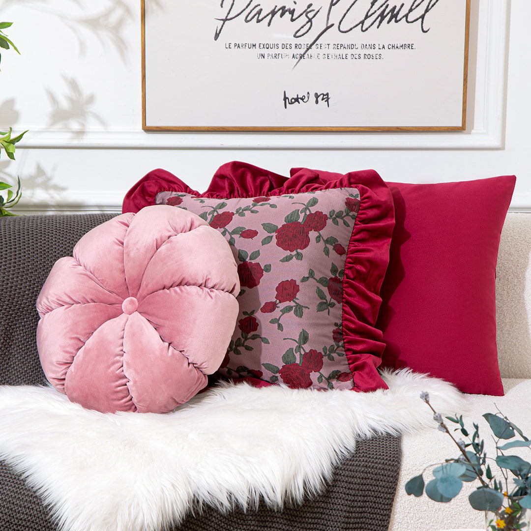 High-quality flower field decorative cushion