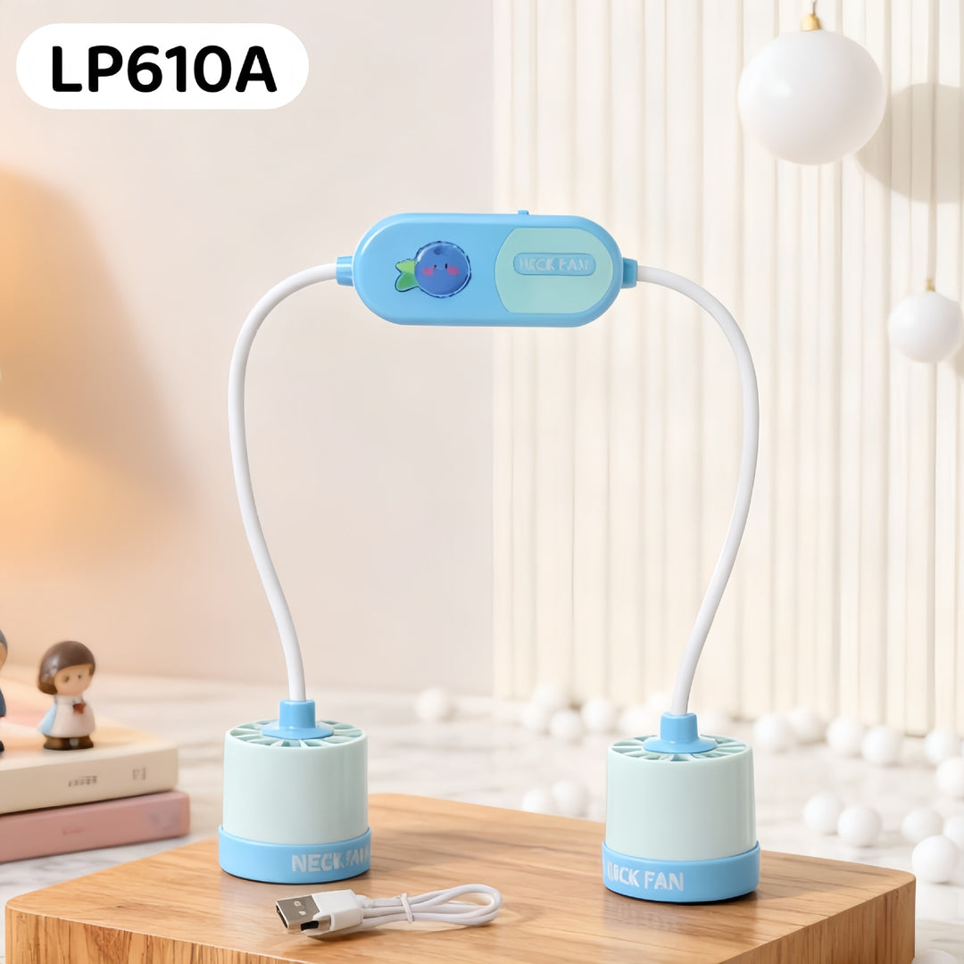 Women's Portable Dual Fan with Flexible Hose Design Bowlift