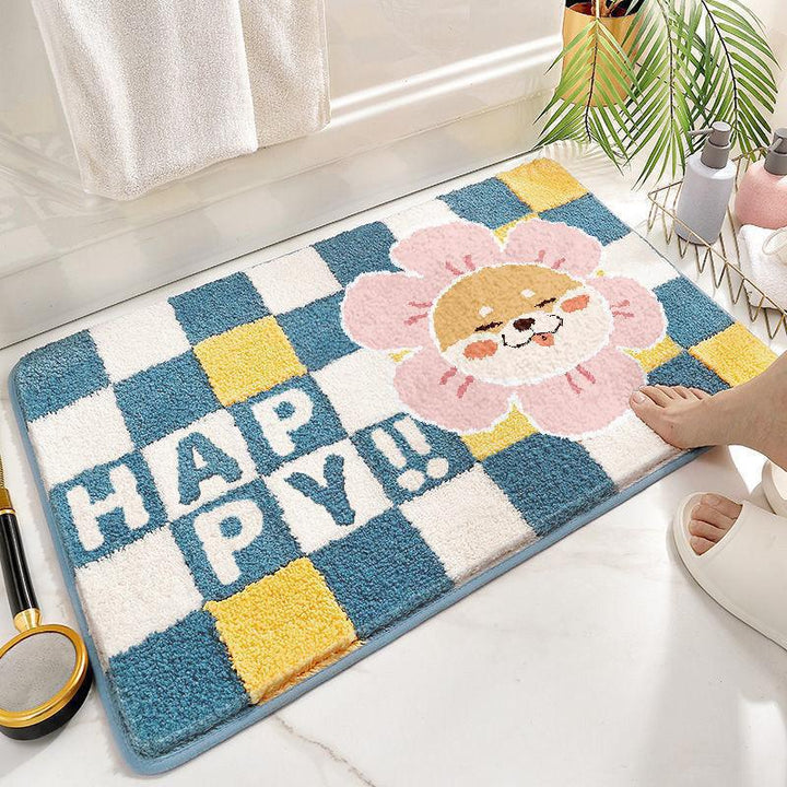 Playful Penguin-Themed Bath Mat Bowlift