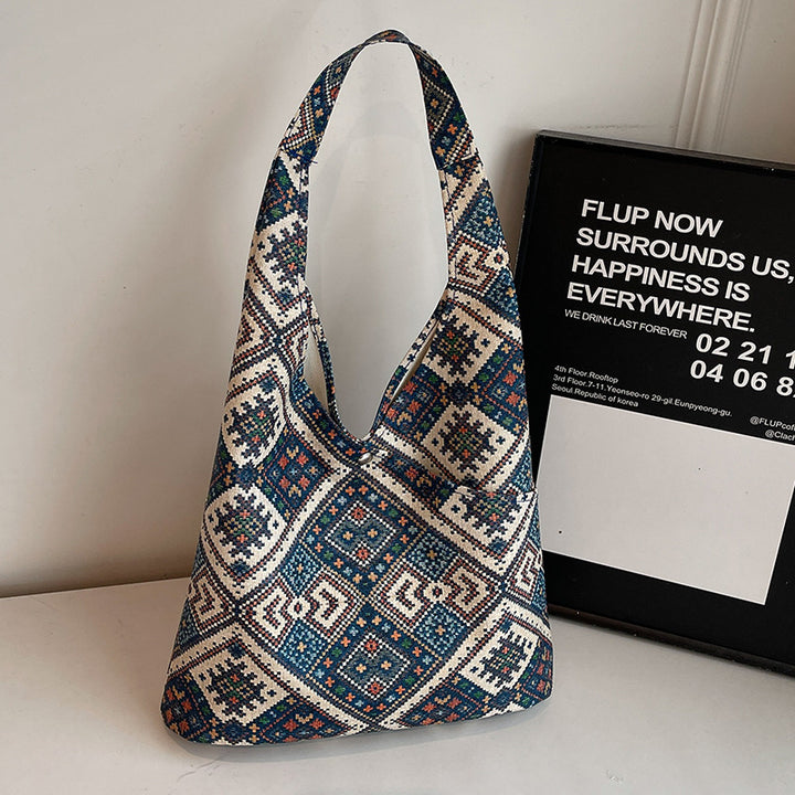 Ethnic-Inspired Patterned Sling Bag