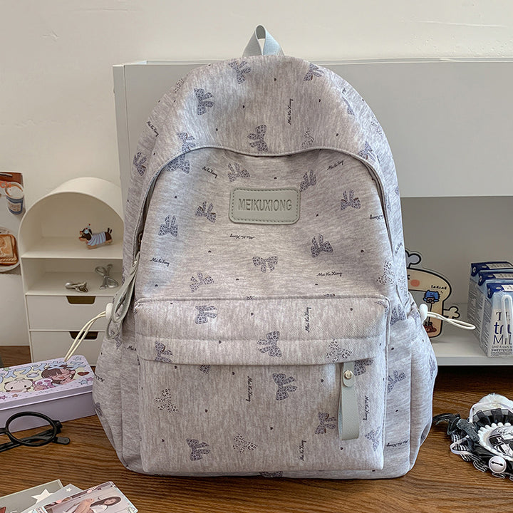 Stylish Butterfly Print Backpack Bowlift