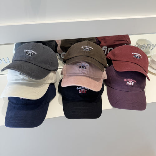 Women's Embroidered Cotton Baseball Cap Bowlift