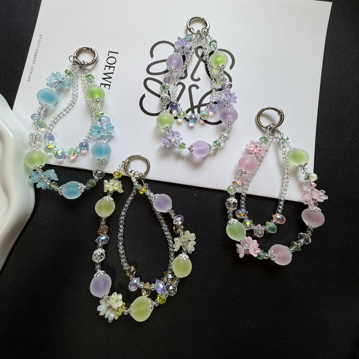 Floral Charm Beaded Keychain Bowlift