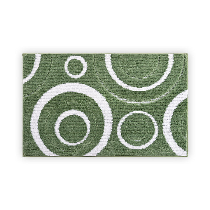 Contemporary Circular Pattern Bath Mat Bowlift