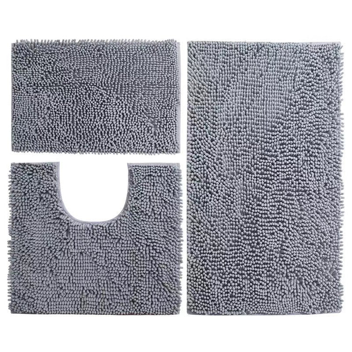 Luxurious Microfiber Bathroom Mat Set Bowlift