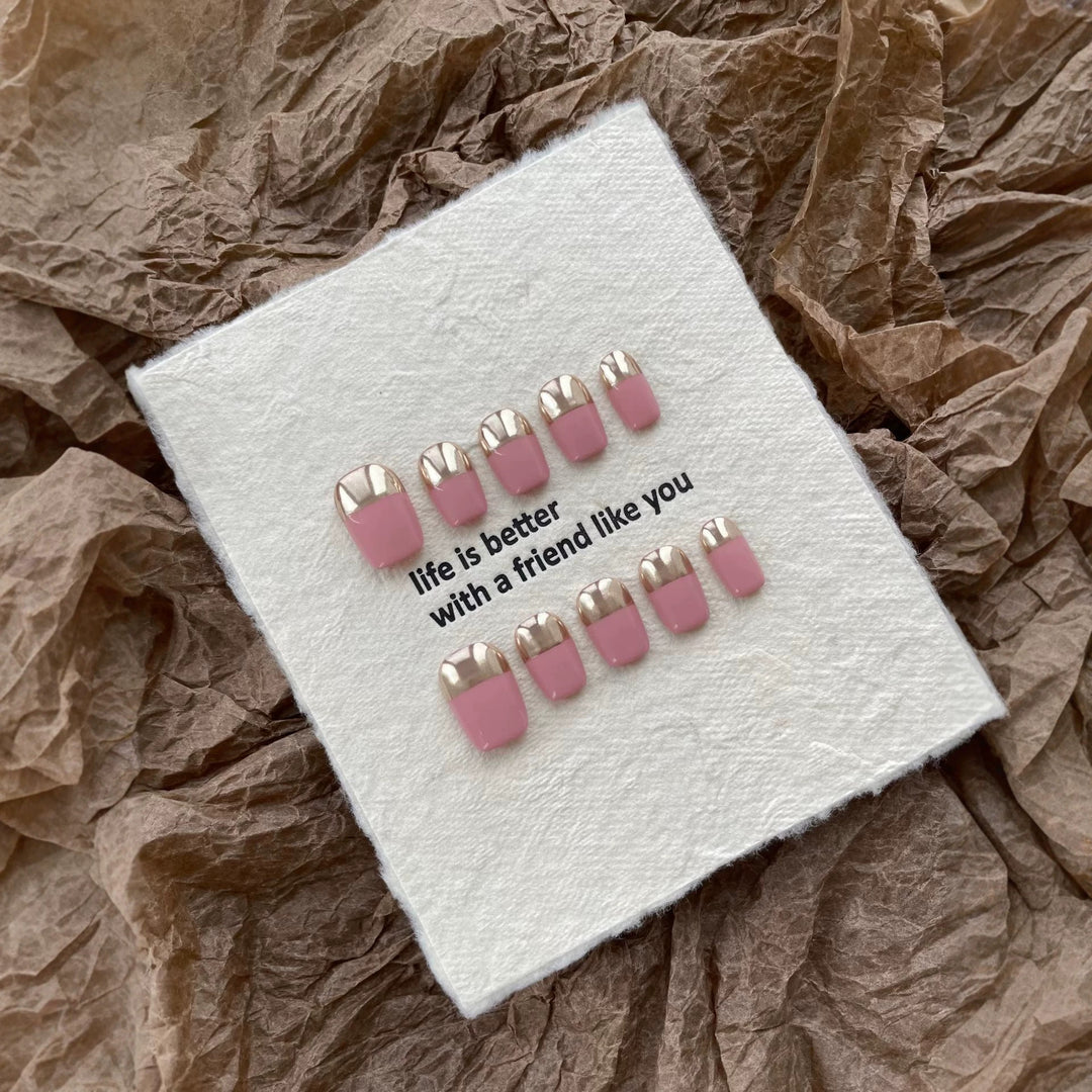 Elegant Minimalist Press-On Nail Set