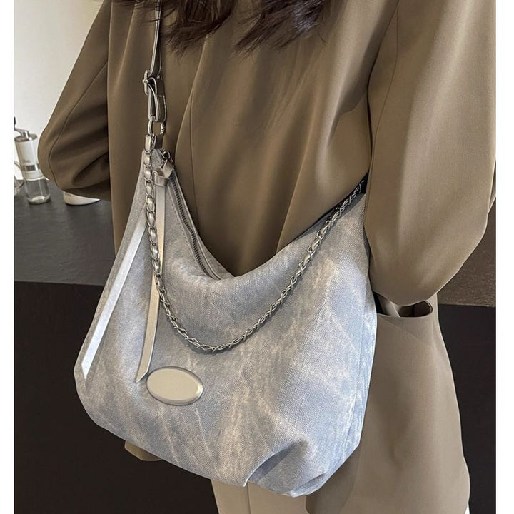 Elegant Denim Hobo Bag Bowlift