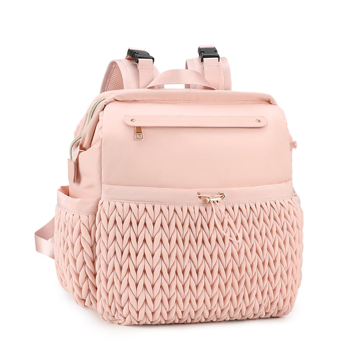 Fashionable backpack with braided design Bowlift