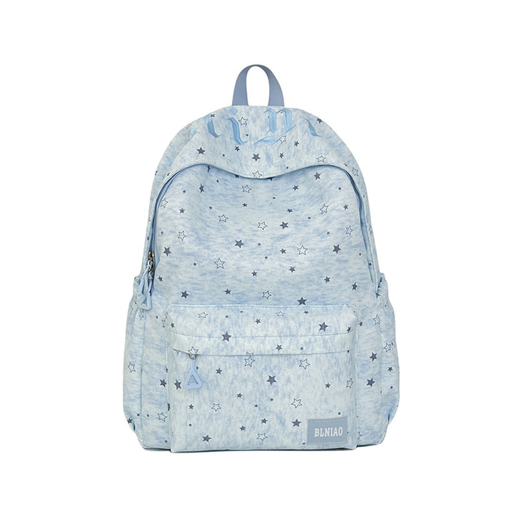 Stylish Lightweight Star-Patterned Backpack Bowlift