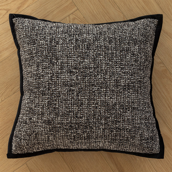 Decorative pillow in modern faux leather design