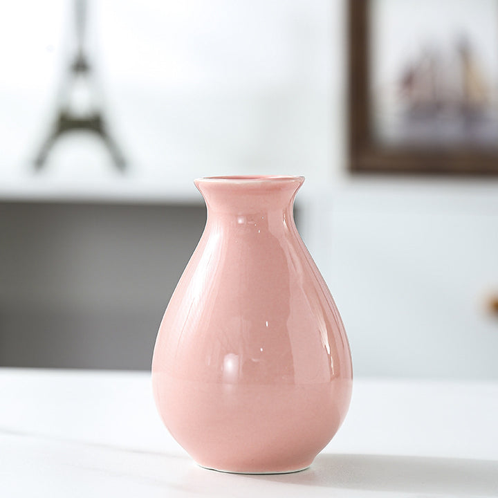 Contemporary Teardrop-Shaped Ceramic Decor Bowlift