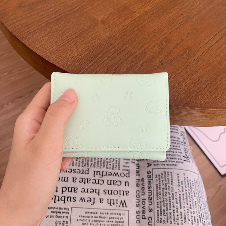 Cute Bear-Themed Mini Wallet