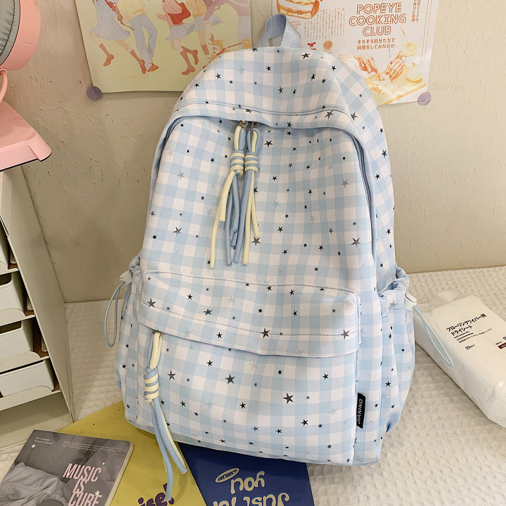 Cute Star-Embellished Daily Backpack Bowlift