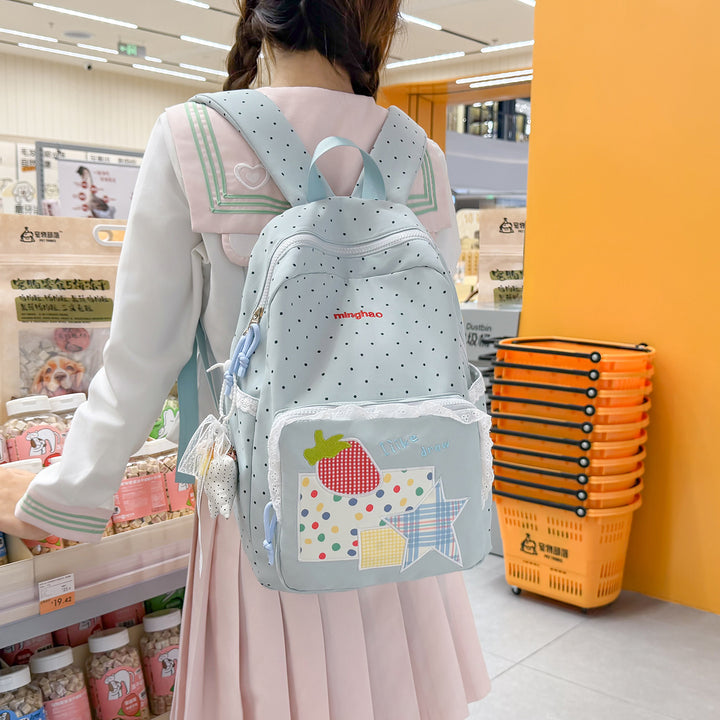 Cute Illustrated Graphic School Backpack Bowlift