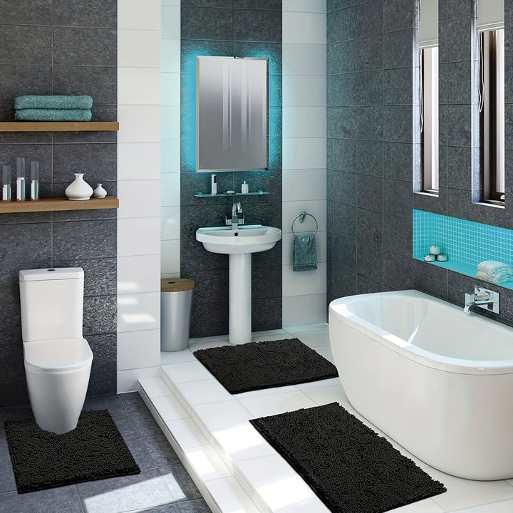 Soft Microfiber Bath Rug Set Bowlift