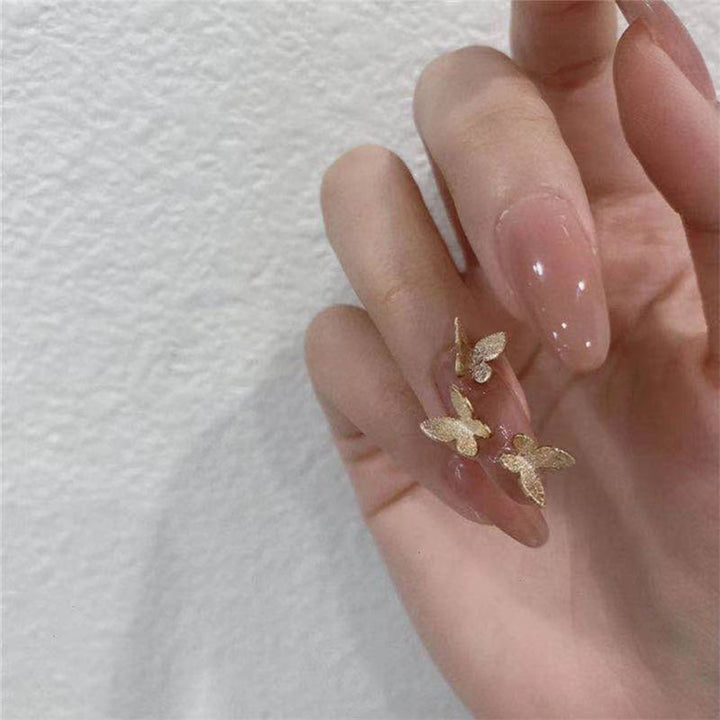 Elegant artificial nails with butterfly design Bowlift
