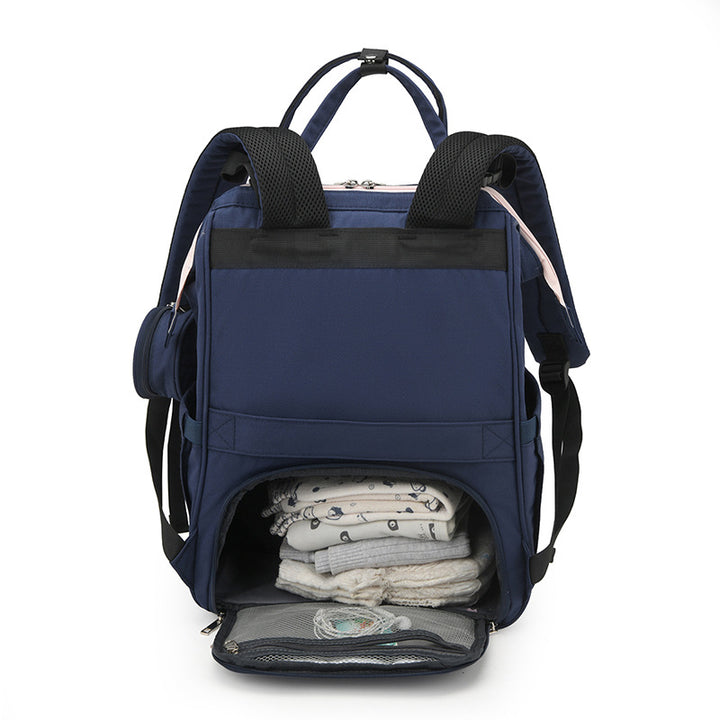 Multi-Functional Quilted Diaper and Travel Backpack Bowlift