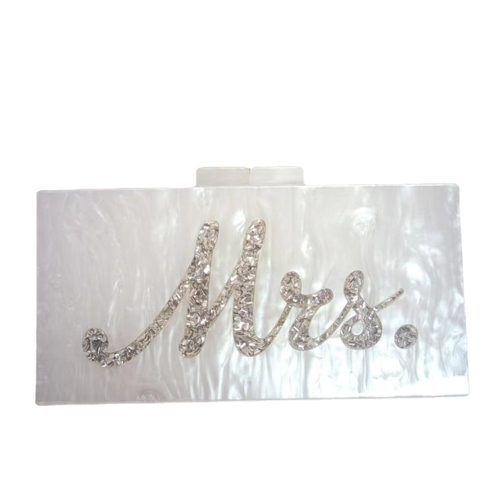 Elegant Acrylic Bridal Clutch