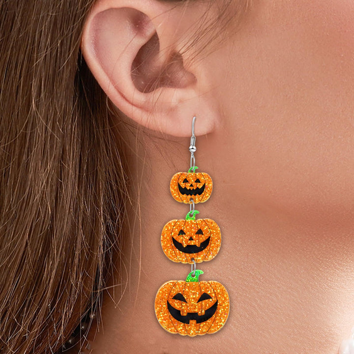 Gothic Skull Dangle Earrings Bowlift