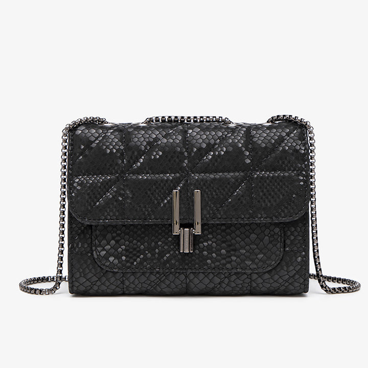 Textured Quilted Crossbody Handbag