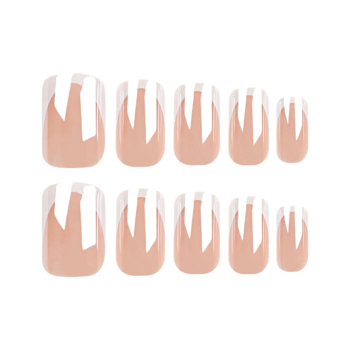 Stylish Acrylic French Tip Nails Bowlift