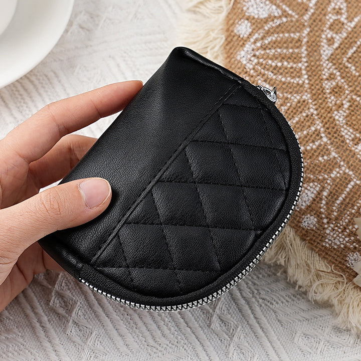 Quilted Faux Leather Coin Purse
