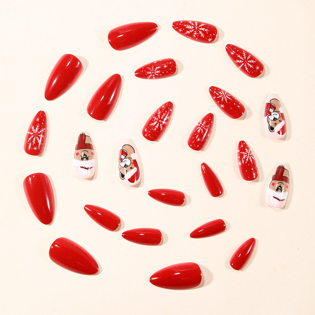 Artistic Holiday-Themed Nail Art Extensions Bowlift