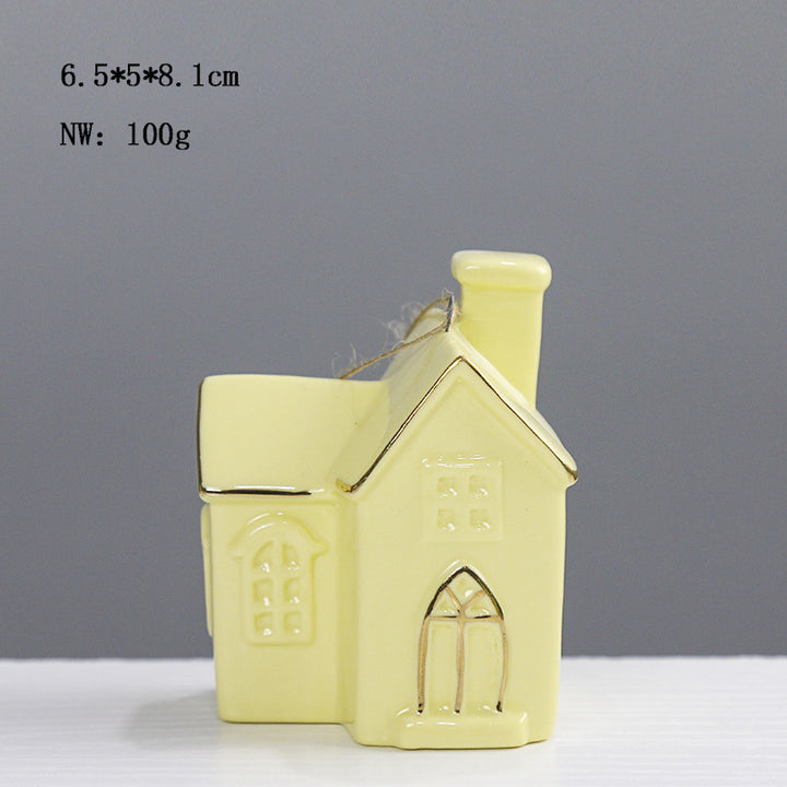 Ceramic House-Shaped Decorative Bowlift