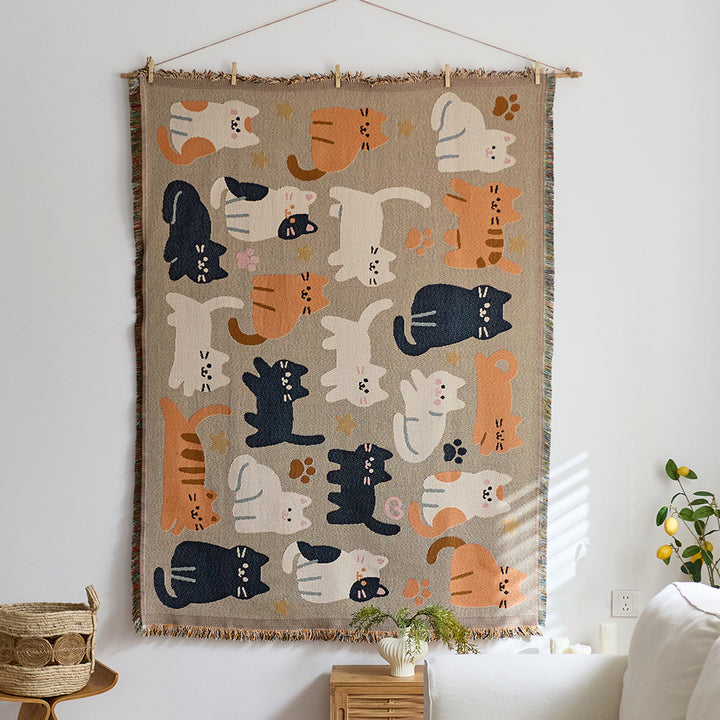 Artistic Woven Tapestry Throw