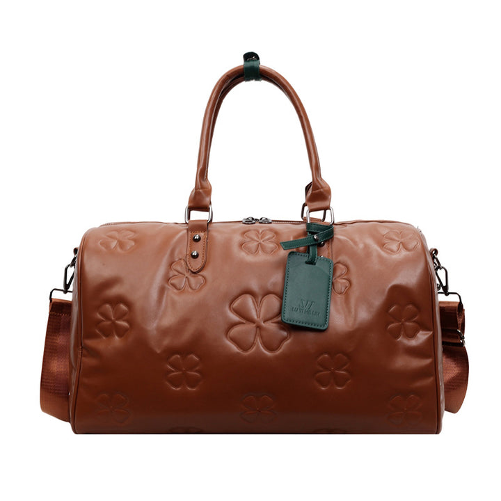Stylish Embossed Travel Duffel Bag Bowlift