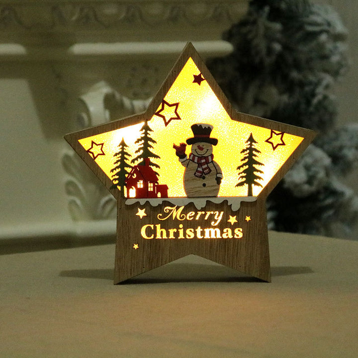 Illuminated Star-Shaped Christmas Decoration Bowlift