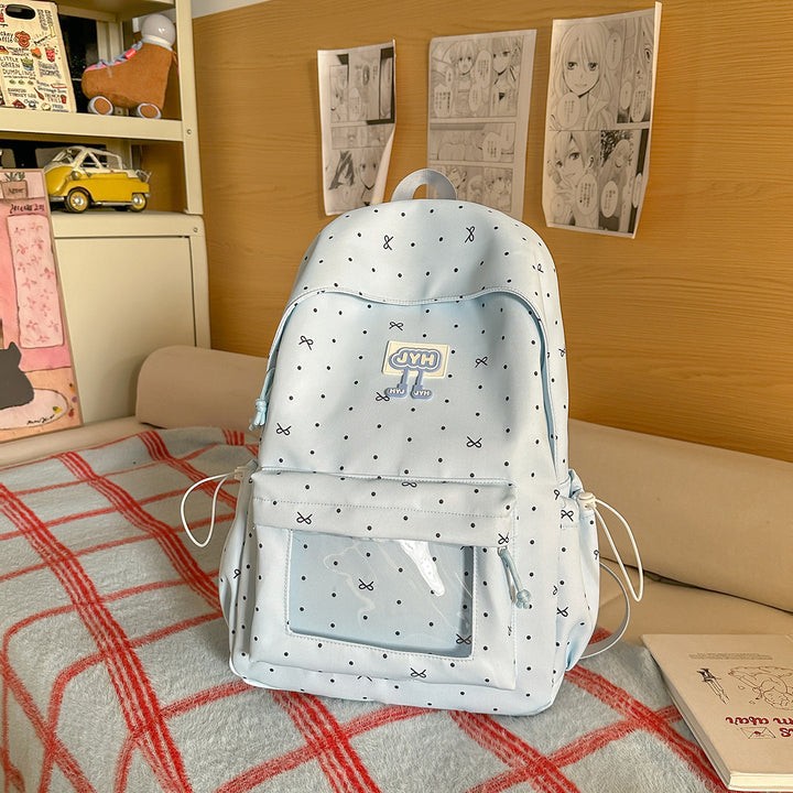 Cute Polka Dot Backpack Bowlift