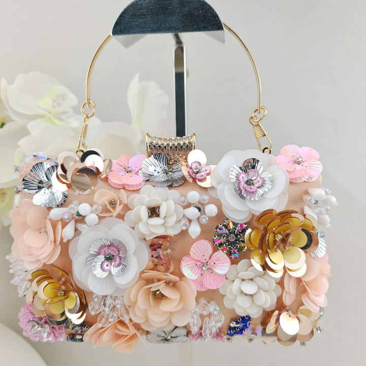 Floral Embellished Evening Clutch