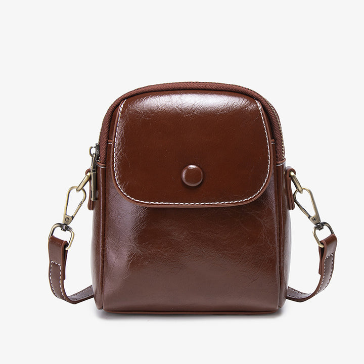 Vintage Leather Crossbody Bag