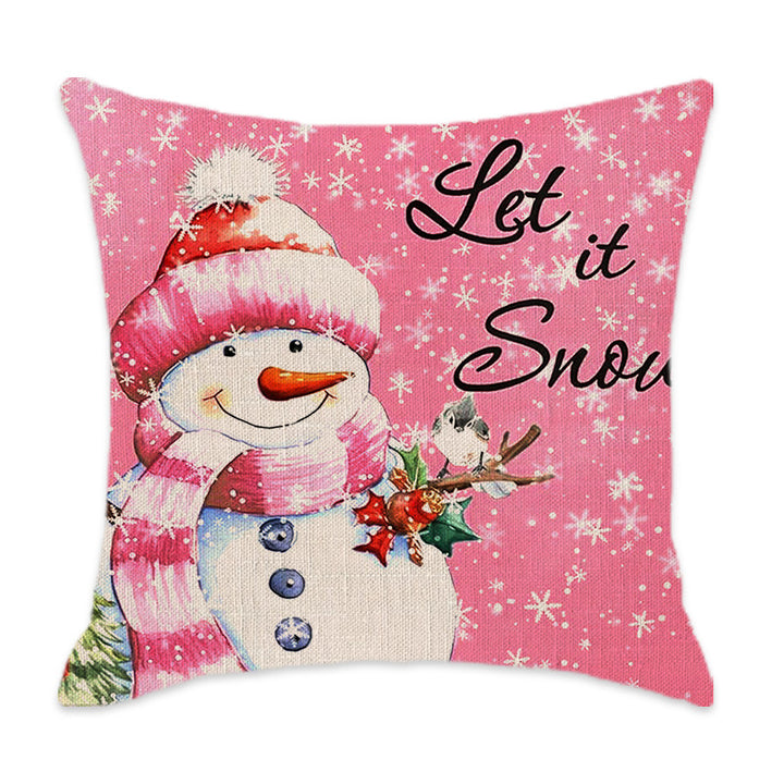 Decorative Winter-Themed Throw Pillow