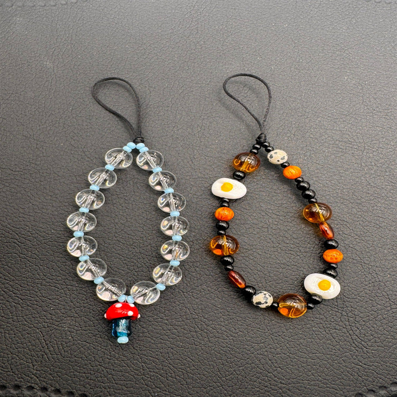 Unique Beaded Phone Charm Holder Bowlift