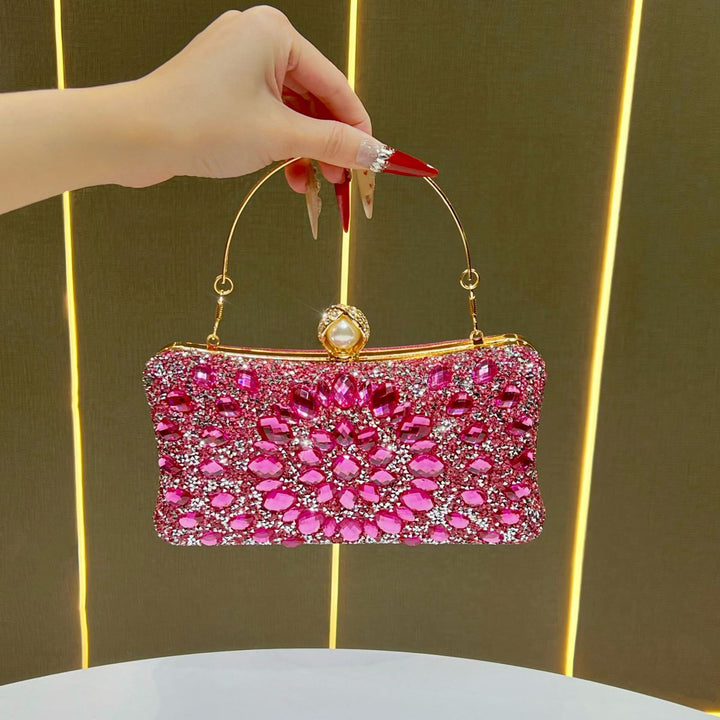 Ornate Gem-Embellished Evening Clutch