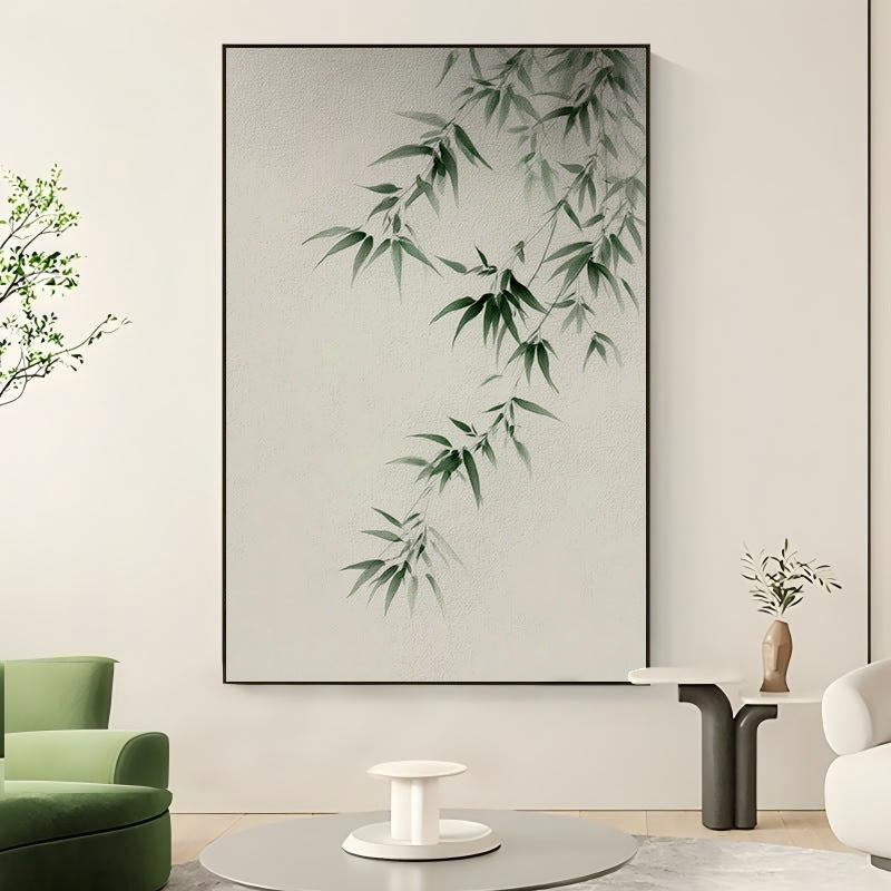 Nature-Inspired Bamboo Canvas Art