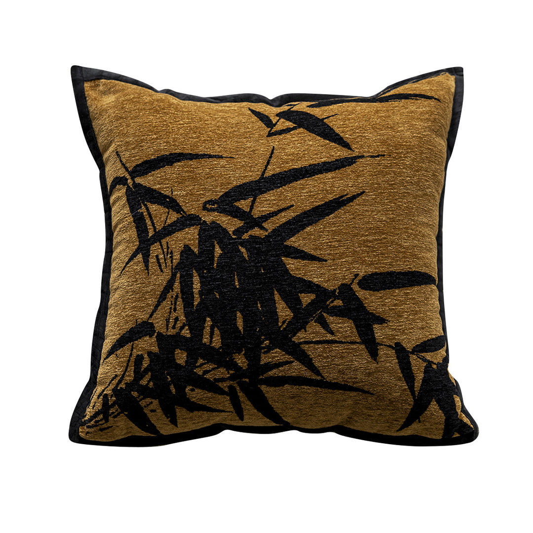 Cushion with plaid pattern