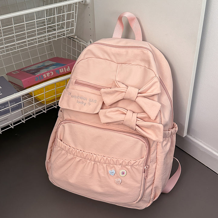 Stylish Bow-Accented Backpack Bowlift