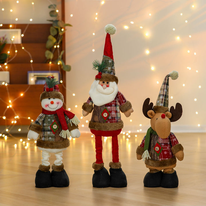 Whimsical Plush Santa Figurine Bowlift
