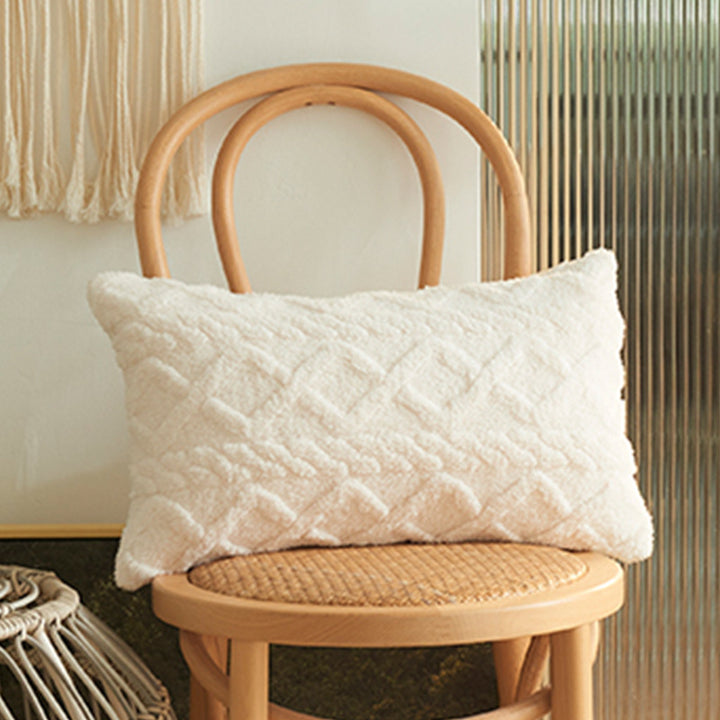 Square plush cushion cover Bowlift