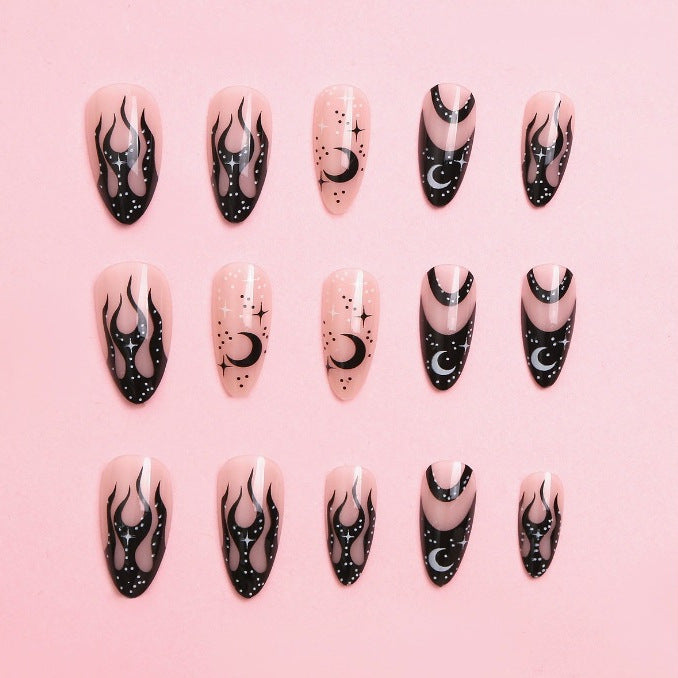 Artistic Moon-Themed Nail Art Enhancements Bowlift