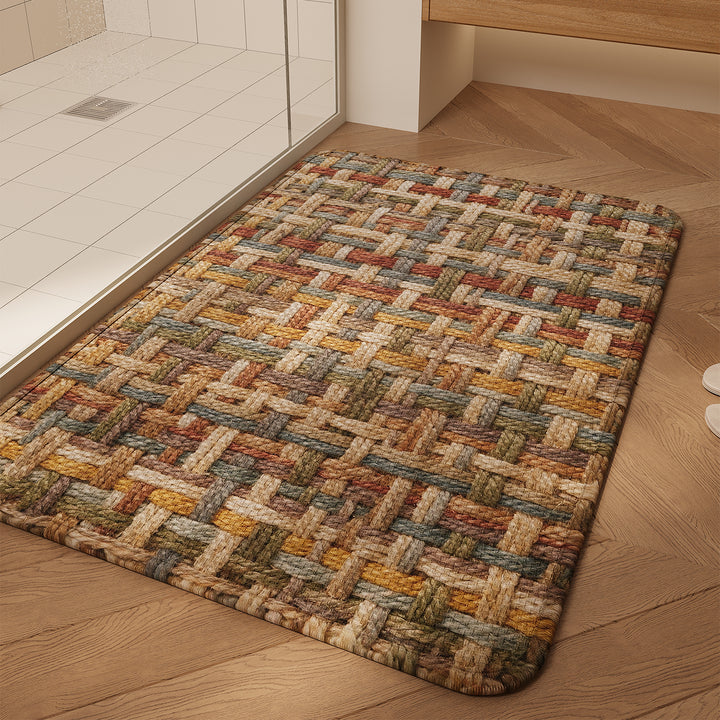 Textured Weave Bath Mat