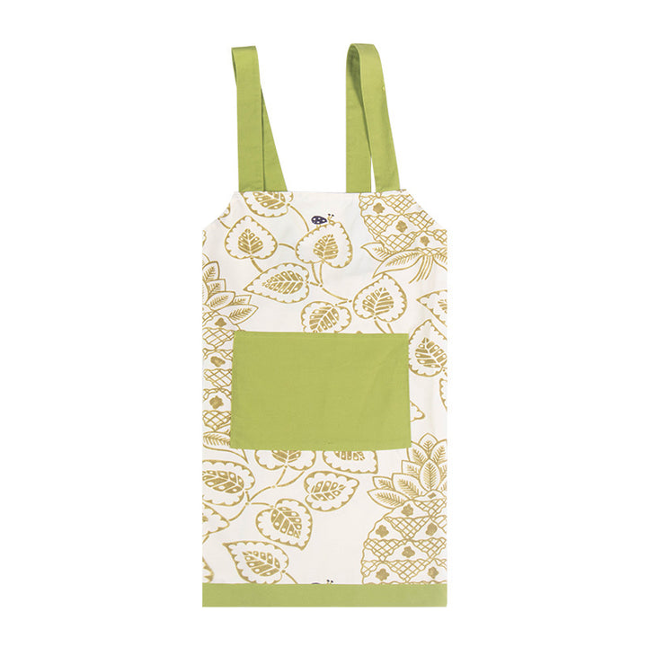 Kitchen apron with patch pocket and adjustable straps