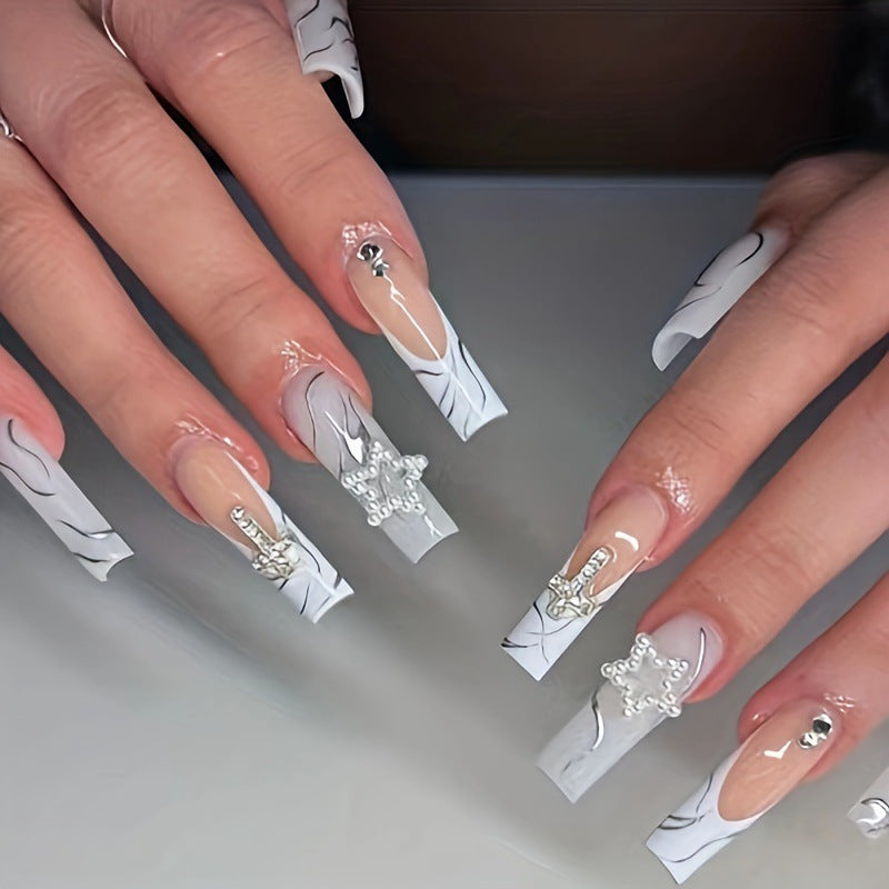 Ornate Decorative Acrylic Nail Enhancements Bowlift