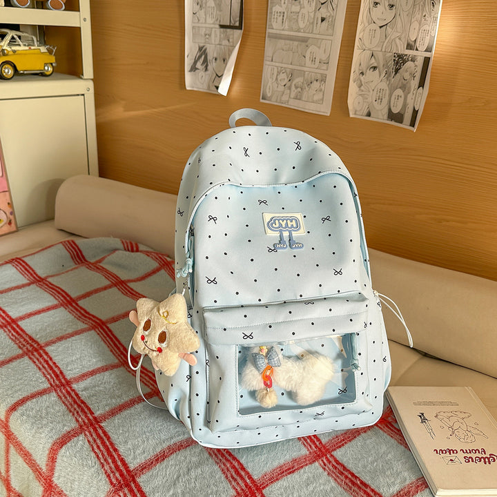 Cute Polka Dot Backpack Bowlift