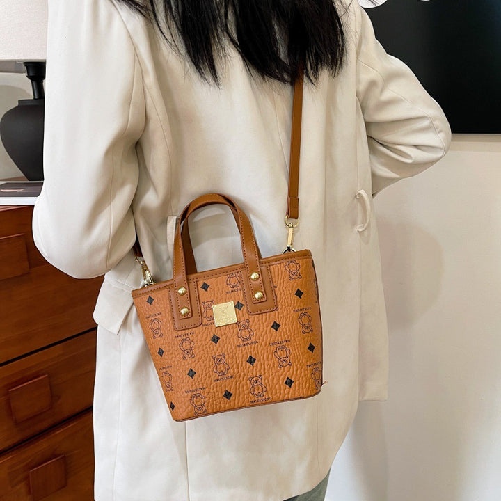 Cute Animal Print Handbag Bowlift