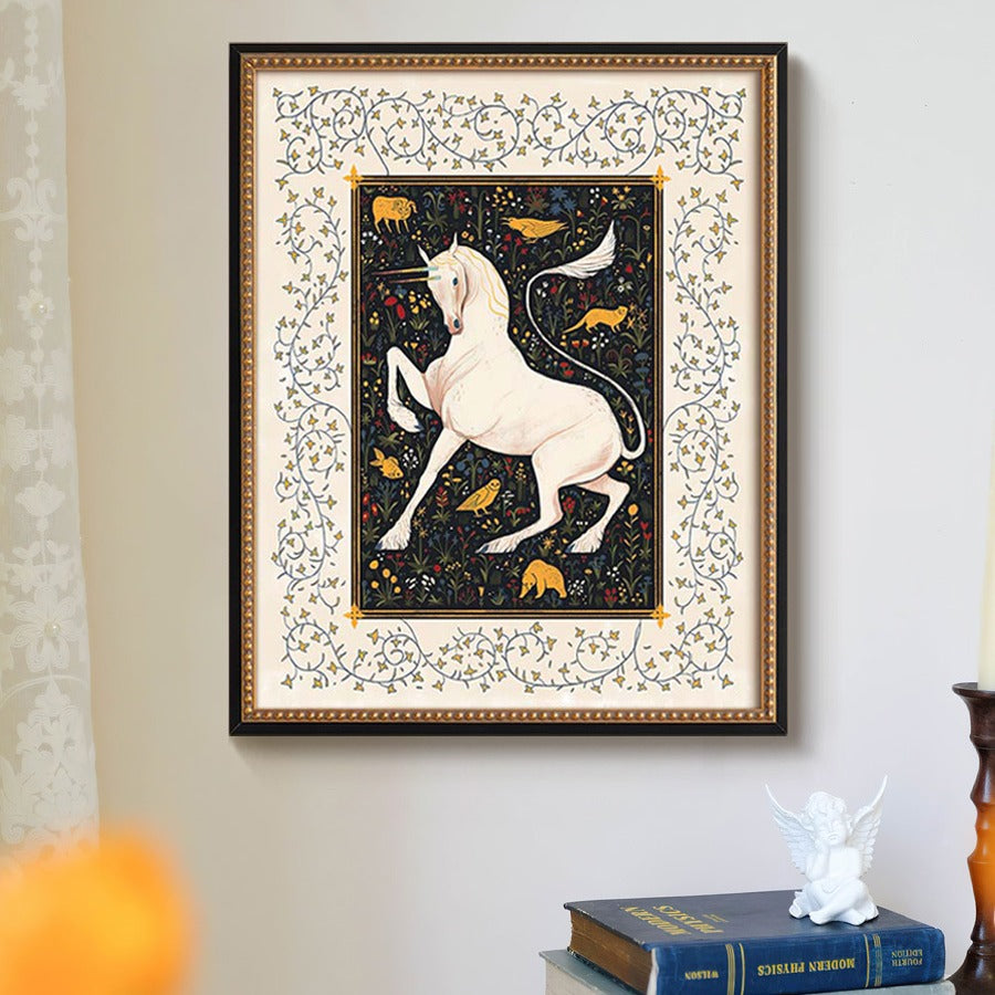 Artistic Unicorn Decorated Wall Art